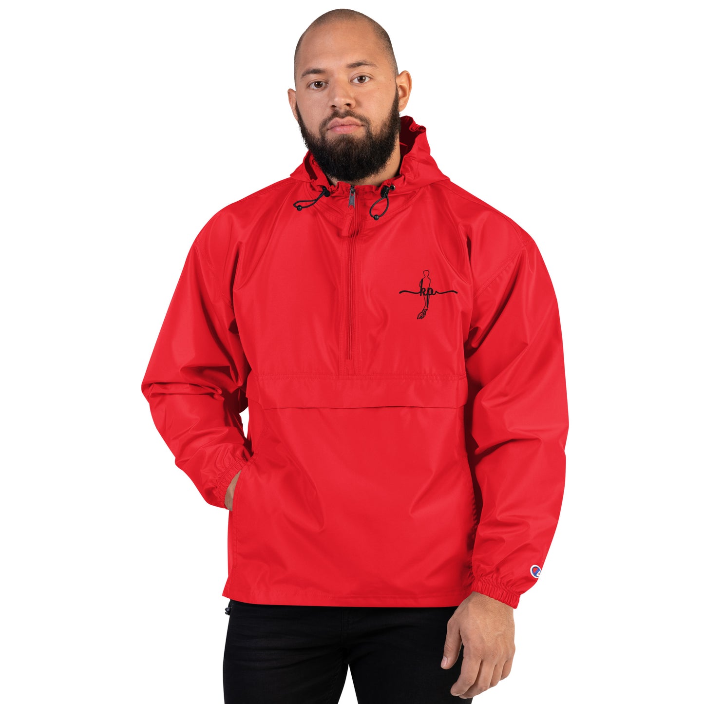.Embroidered Champion Packable Jacket